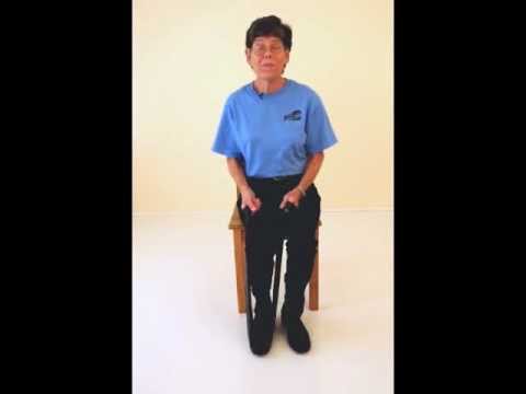 Elastic Band Exercises for the Legs (sitting) - PTSueVolleyball for Seniors