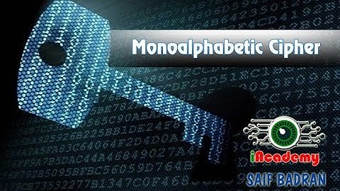 Monoalphabetic Cipher Encryption / Decryption - شرح بالعربي