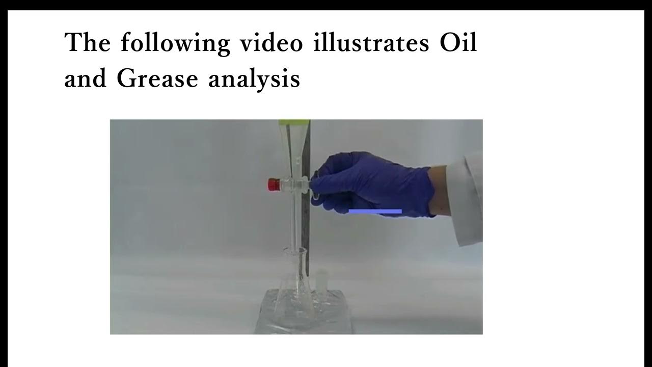 Oil and Grease Analysis YouTube