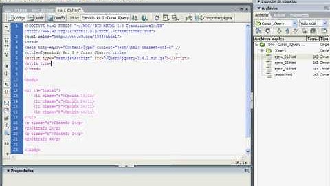 Curso de JQuery - Video 04 - Parte 1/2