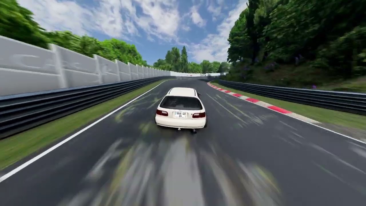 Honda Civic braves the Nordschleife - BeamNG