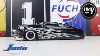 1951 Mercury in Black & Silver Flames, Classic Car, Jada - Big Time Kustoms, 1:24 Diecast Car Model