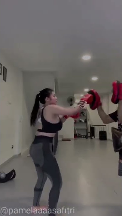 pamela safitri latihan boxing #shorts