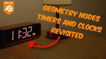 Create Dynamic Clocks and Timers with This Geometry Nodes Setup