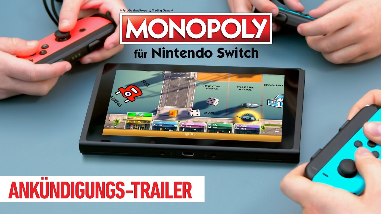 Monopoly für Nintendo - Ankündigungs-Trailer Switch [DE] Ubisoft YouTube 