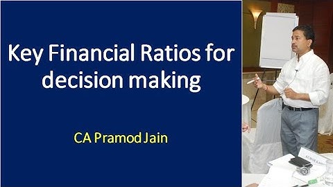 Key Financial Ratios for decision making I CA Pramod Jain