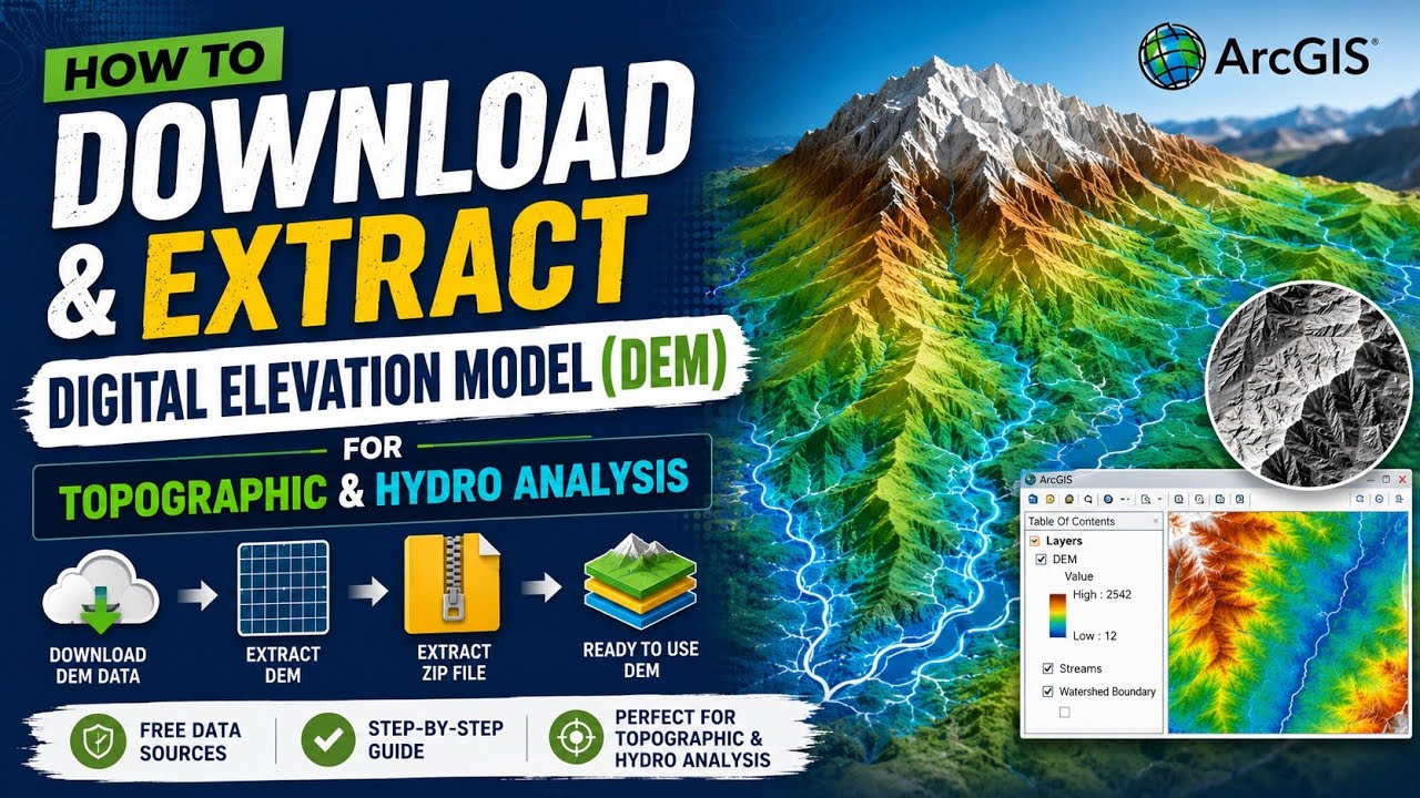 How to Download and Extract Digital Elevation Model (DEM) for ...