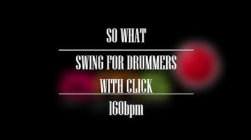 SO WHAT Swing Jazz Backing Track in D | 160 Bpm NO DRUMS WITH CLICK