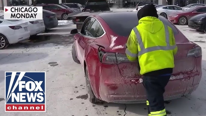 Complete Disaster Tesla Owners Stranded Scrambling In Frigid Cold