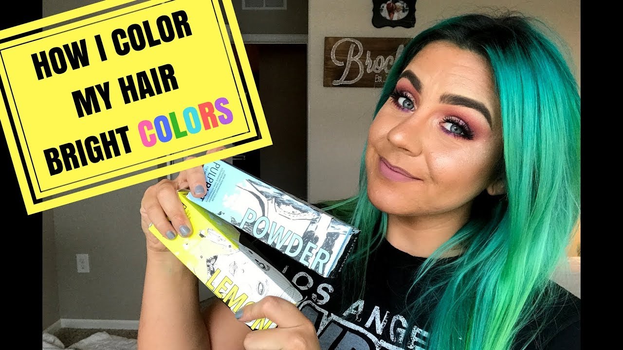 HOW I COLOR MY HAIR BRIGHT COLORS | PULP RIOT | BARRON BROCK