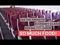 SO MUCH FOOD on Qatar Airways' 777-300ER Economy Class