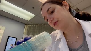 ASMR| Seeing the OBGYN - 27 Weeks Pregnant Prenatal Visit ! (Doppler, Measure, Real Medical Office)