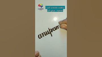 अनुपमा | Write your name in comment, I will make video on it | Calligraphy #shorts #anupama #viral