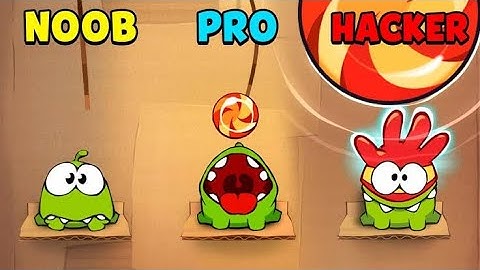 NOOB vs PRO vs HACKER - Cut the Rope Episode 03|Android gameplay walkthrough|