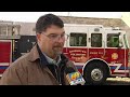Stroud Twp. firefighters demonstrate tree fire dangers at public safety center
