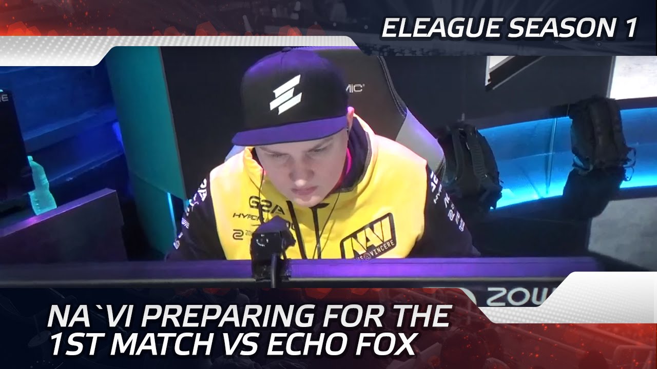 E-league: Na`Vi preparing for the 1st match vs Echo Fox (ENG SUBS)