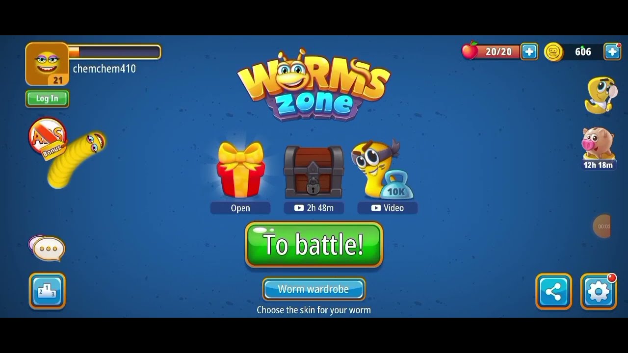 Worms Zone: A Slithery Snake 🕹️ Play on Play123