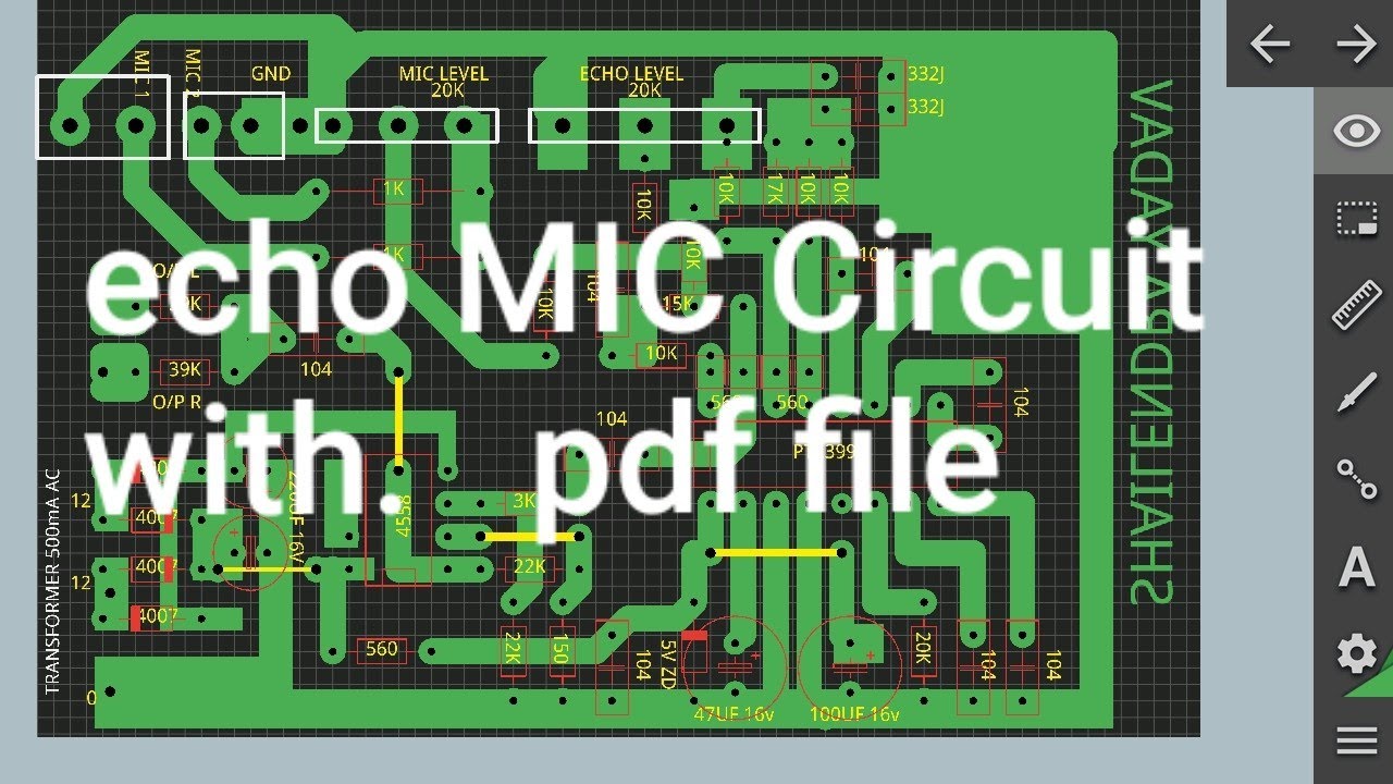 Echo Sound Circuit Diagram - Super Digital Echo Stereo Mixer Circuit