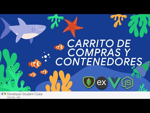 Carrito de compras y contenedores