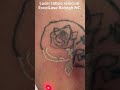 Laser removal of a not so scary skeleton tattoo #tattooremoval #lasertattooremoval #satisfying