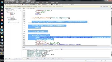 LoadRunner Recording And Parameterization