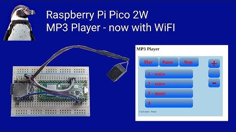 Raspberry Pi Pico 2W with DFPlayerMini MP3 Player and web server