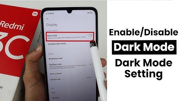 Enable/Disable Dark Mode In Redmi 13C | Dark Mode Settings