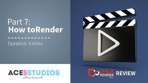 Thea Cinema 4d 1.5 part 7 - How to render