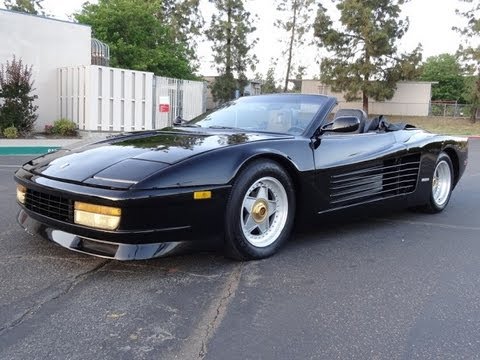 Ferrari Testarossa Miami Vice Custom Convertible Conversion GT Test Drive \u0026 Walkaround