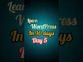 WordPress Complete Setup on Localhost | Day 5  Part- 1 #shorts