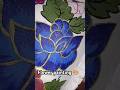 flower painting 🖌️🎨🪷#vinitasoni890 #painting #fabric #artist #golden #blue #trending #viralshorts#yt