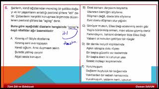 Ayt Edebi̇yat Deneme Çözümü 97