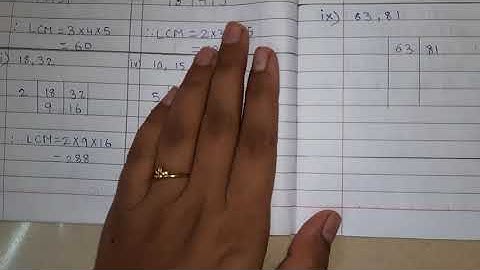 Maths, Std. 7th, lesson 3, LCM Practice set 13