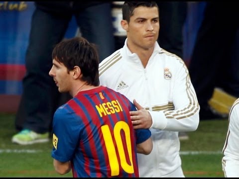 Lionel Messi Evita Saludar a Cristiano Ronaldo - YouTube