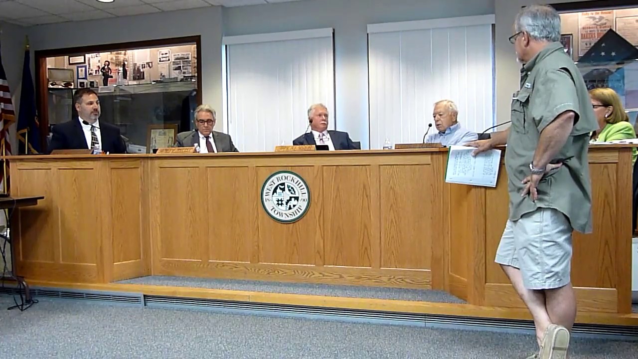 WEST ROCKHILL TOWNSHIP SUPV MTG 16 AUG 2017 YouTube