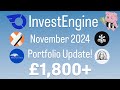 £100/mo InvestEngine November 2024 Update/Review | Beating the S&P 500?!? | Age 23 | Live Investing!