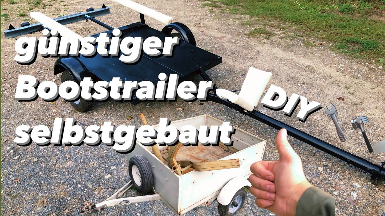 Bootstrailer Eigenbau aus altem DDR Anhänger - Zeitraffer