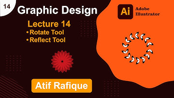 Rotate Tool & Reflect Tool in Adobe Illustrator || Atif Rafique || Urdu/Hindi