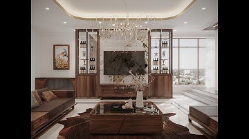 Thiết kế nội thất gỗ óc chó cao cấp tại Hải Phòng.