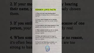 5 Hidden Love Facts You Never Noticed