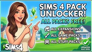 How to get ALL Sims 4 Packs for FREE! (DLC Unlocker 2026)