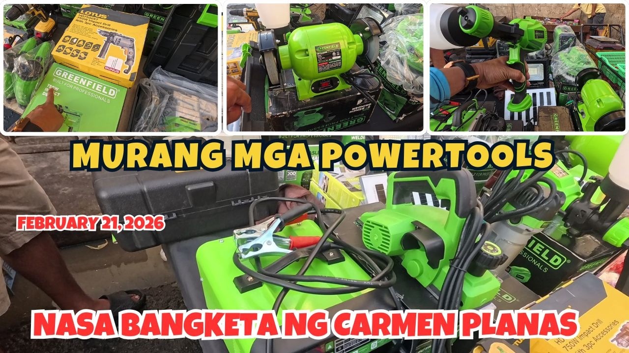 MURANG MGA POWERTOOLS NASA BANGKETA NG CARMEN PLANAS