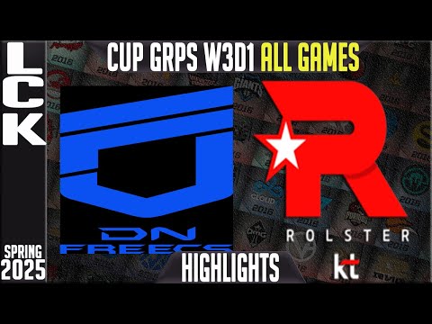 DNF vs KT Highlights ALL GAMES | LCK CUP Split 1 31-01-25  Groups W3D1 | DN Freecs vs KT Rolster