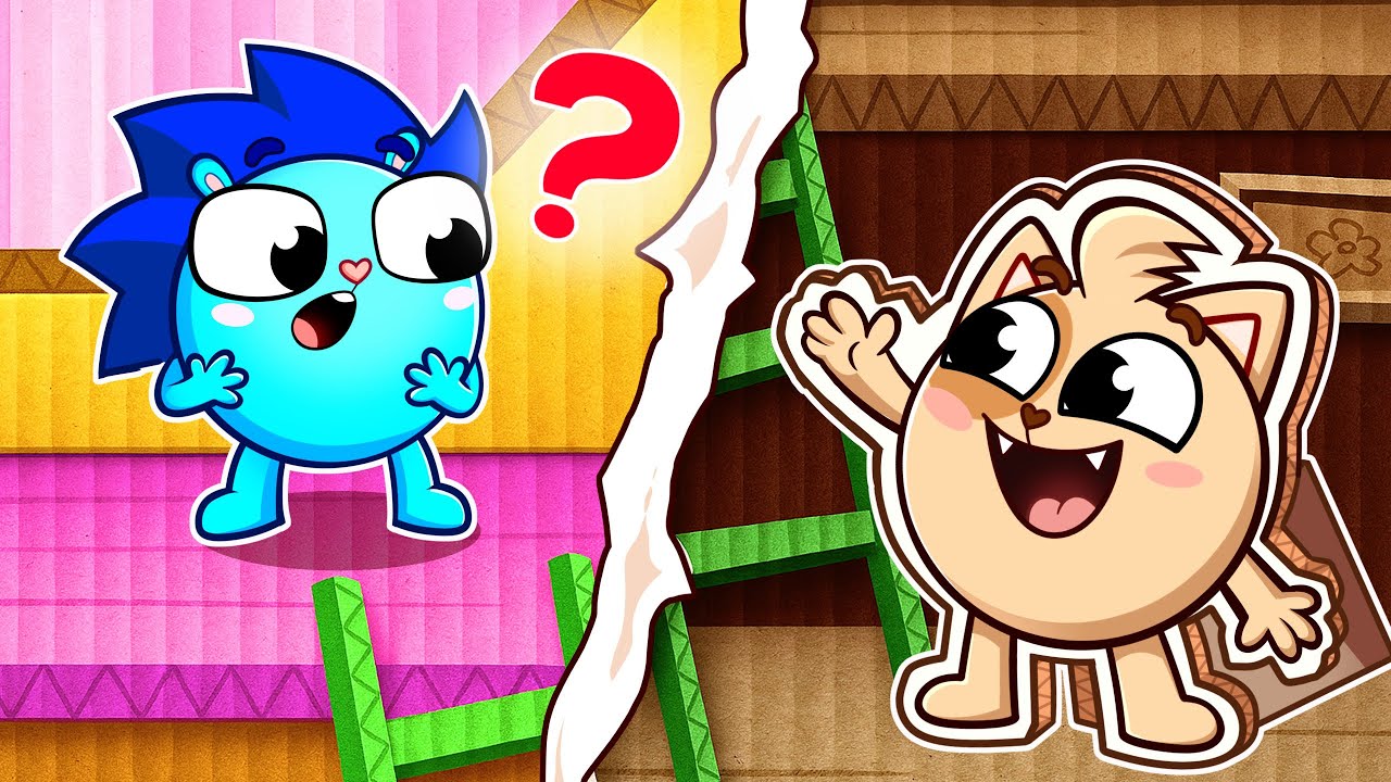 📦🏠 Im Pappkarton-Puppenhaus | Kinderabenteuer | Kinderlieder 🐱🐨🐰🦁 Baby Zoo