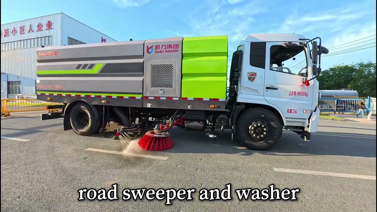 Sweep the road and wash the car