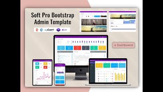 Responsive Admin Dashboard With Admin Theme – Soft Pro