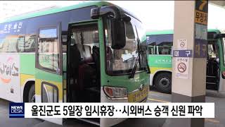 울진군도 5일장 휴장.. 시외버스 승객 신원 파악[포항MBC뉴스] screenshot 3