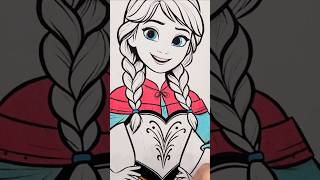 FROZEN 2 Coloring Page ANNA #disney #frozen2 #Frozen2anna #annaelsa #disneyprincess #princess #anna