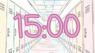 15 Minute Countdown Timer | Cozy Locker Row | Lo-fi Music