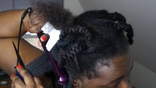 VEDA 2017 Day 15: Flat Iron Natural Hair With Conair Infiniti Pro Tourmaline Ceramic Flat Iron
